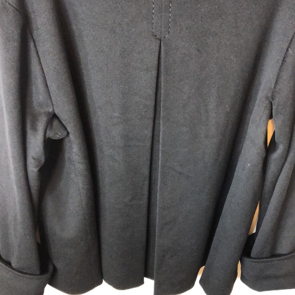 CINZIA ROCCA LORO PIANA Black Long Sleeved Swing Coat 6 NWOT - Picture 14 of 17